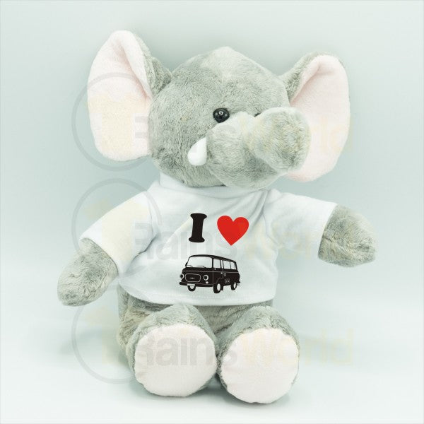 Plüschtier IFA Barkas Bus Liebe (Elch - Schaf - Teddy - Frosch - Elefant - Giraffe - Hase)