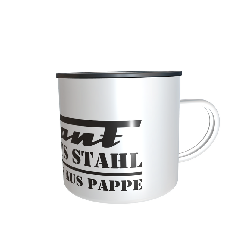 Emailletasse / Tasse IFA Trabant Frauen aus Stahl, fahren Autos aus Pappe