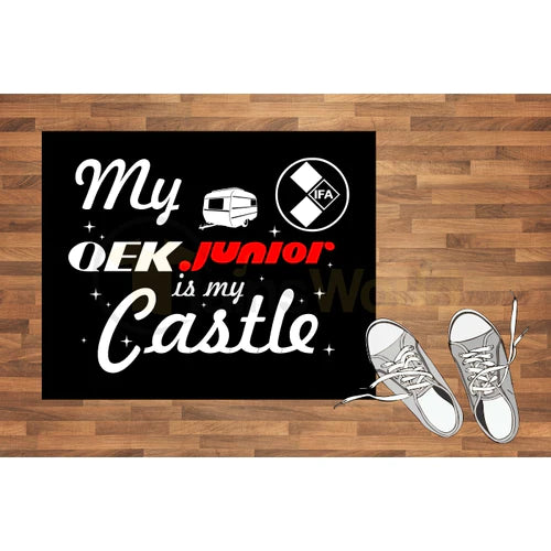 *B-Ware* Fußmatte QEK "My QEK Junior is my Castle", schwarz