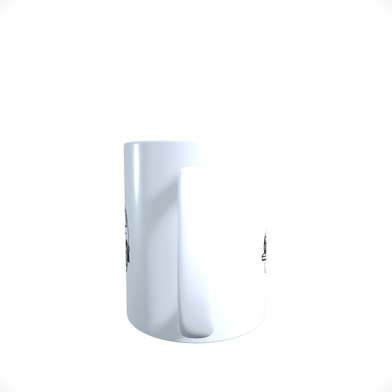 Kaffeepott, Tasse Lada Niva (schwarz/weiss)