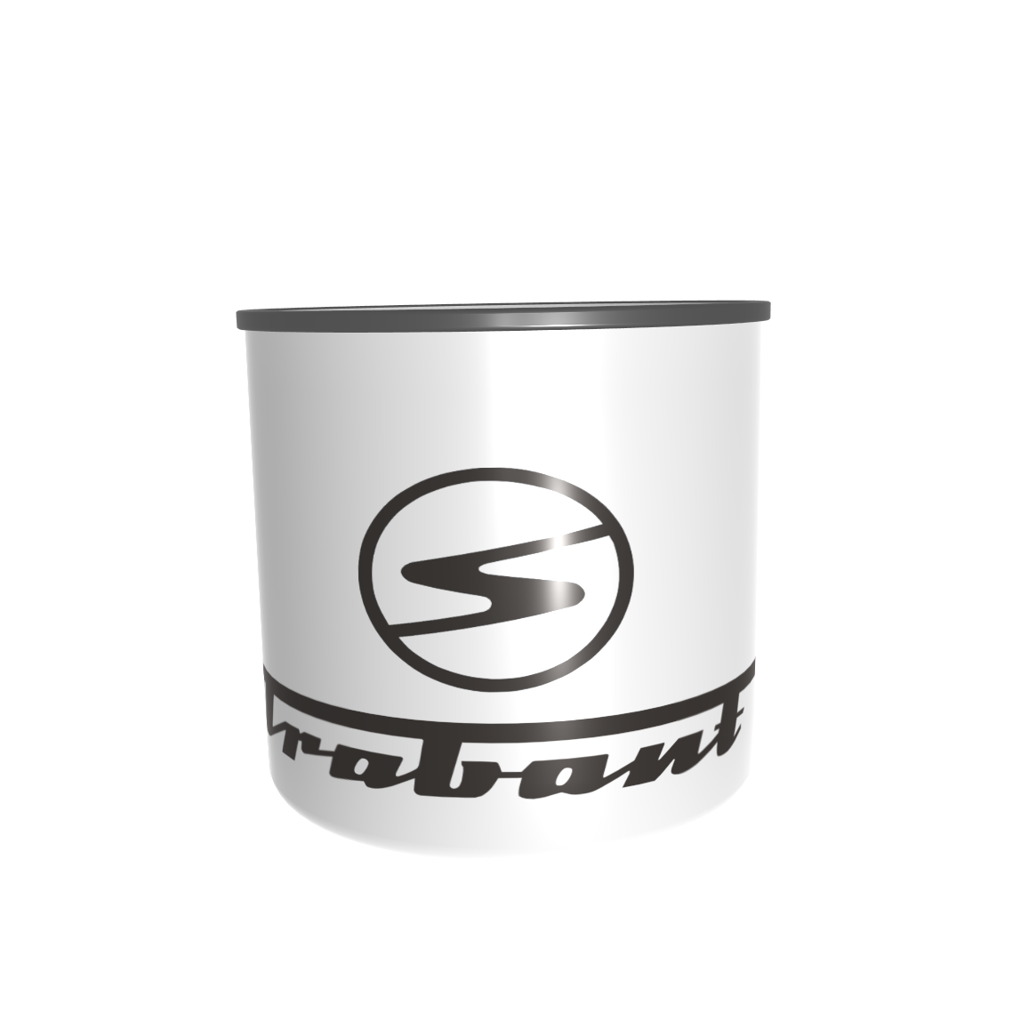 Emailletasse / Tasse IFA Trabant Sachsenring Logo