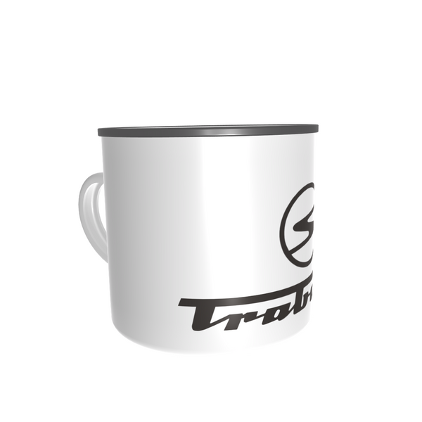 Emailletasse / Tasse IFA Trabant Sachsenring Logo